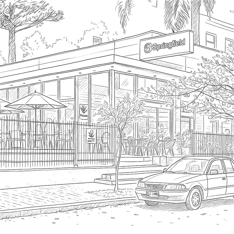 Fachada do Espaço Springfield - Restaurantes no Batel, Curitiba